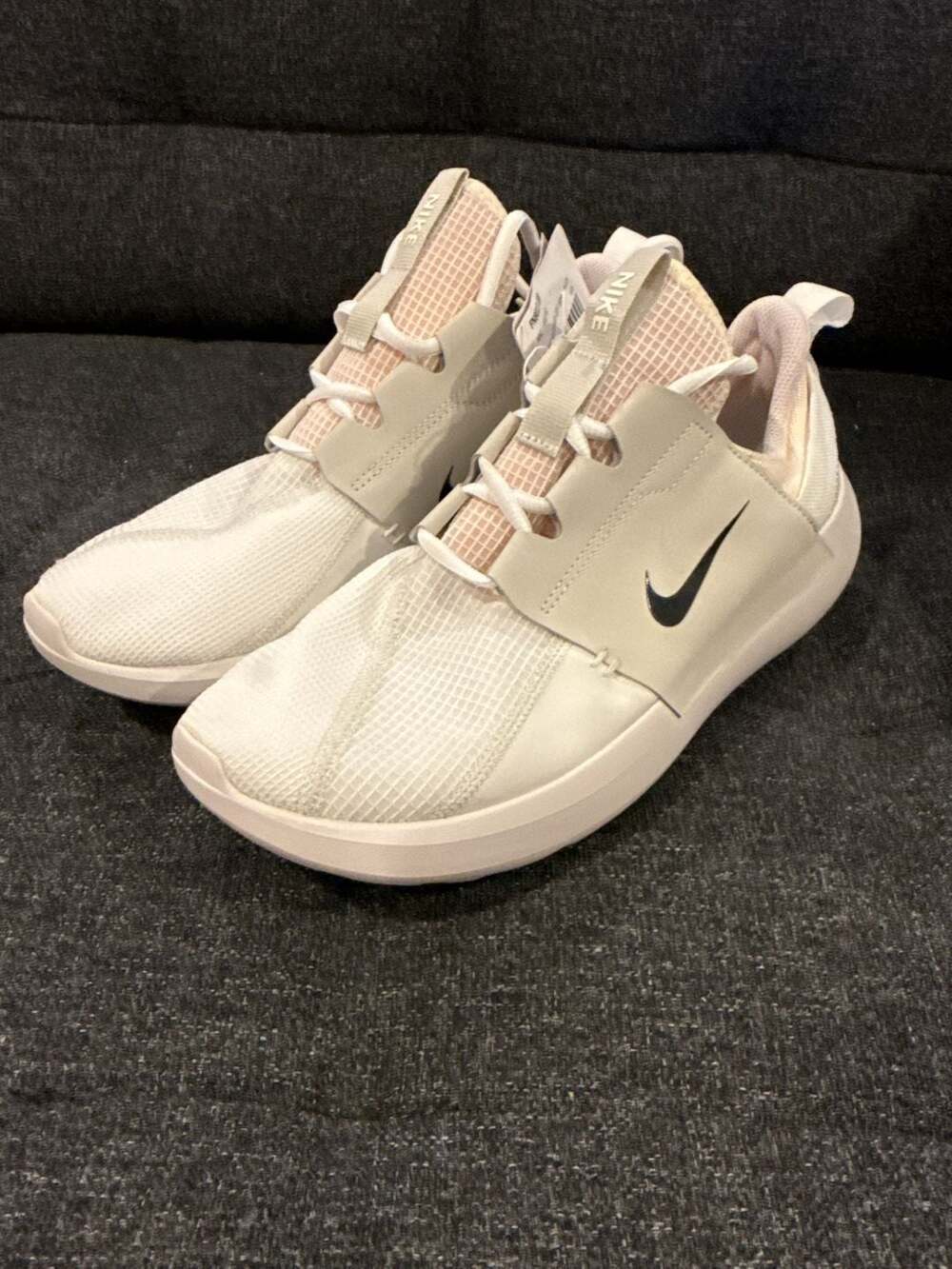 9M - Nike E-Series AD Running Shoes - Summit White/Black-Light Bone-Phantom